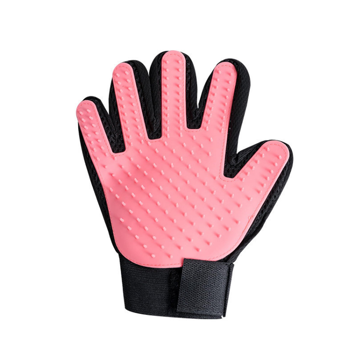 2 Pet Grooming Glove for Dogs & Cats – Hair Remover Brush, Deshedding Mitt with Soft Silicone Tips, Gentle Massage & Easy Fur Removal for Short & Long Hair Pets (Pink)