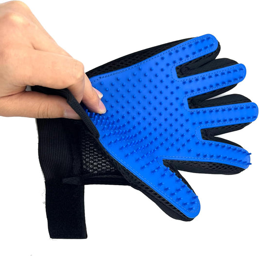 Pet Grooming Gloves for Dogs & Cats – Deshedding Hair Remover Mitt (2-Pack)