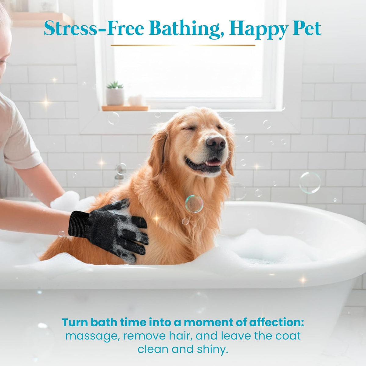 Cat Grooming Kit for Shedding – Deshedding Gloves + Self-Cleaning Mitt