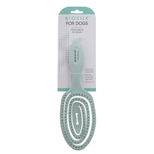 BioSilk for Pets Eco-Friendly Detangling Pin Brush for Dogs