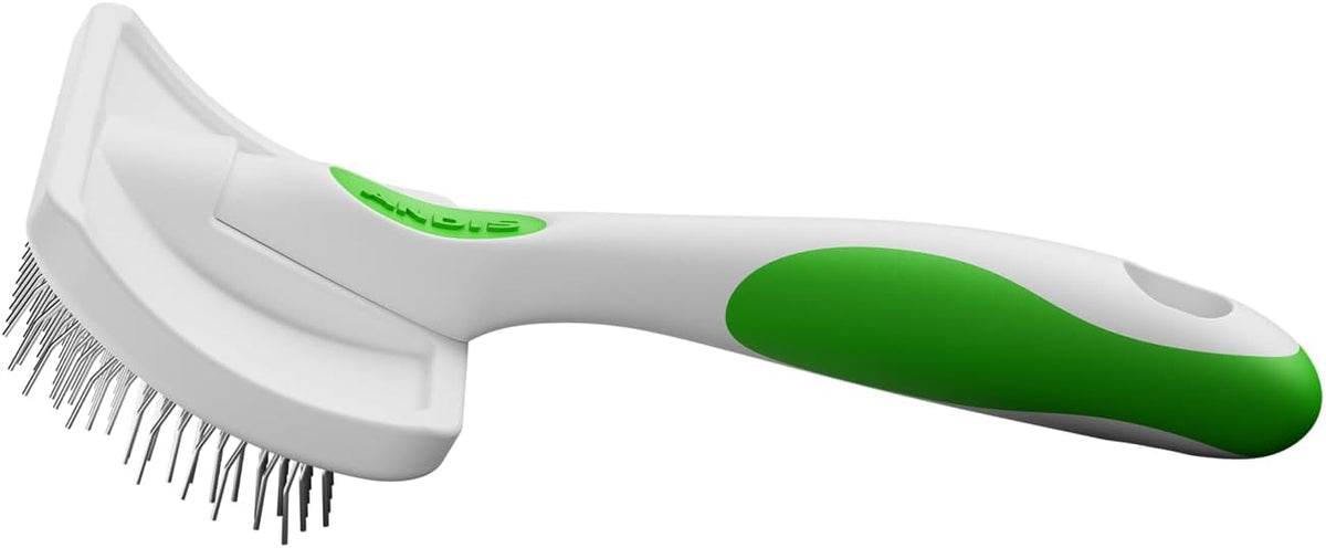 Andis 68565 Stainless-Steel Slicker Brush, Medium, Green