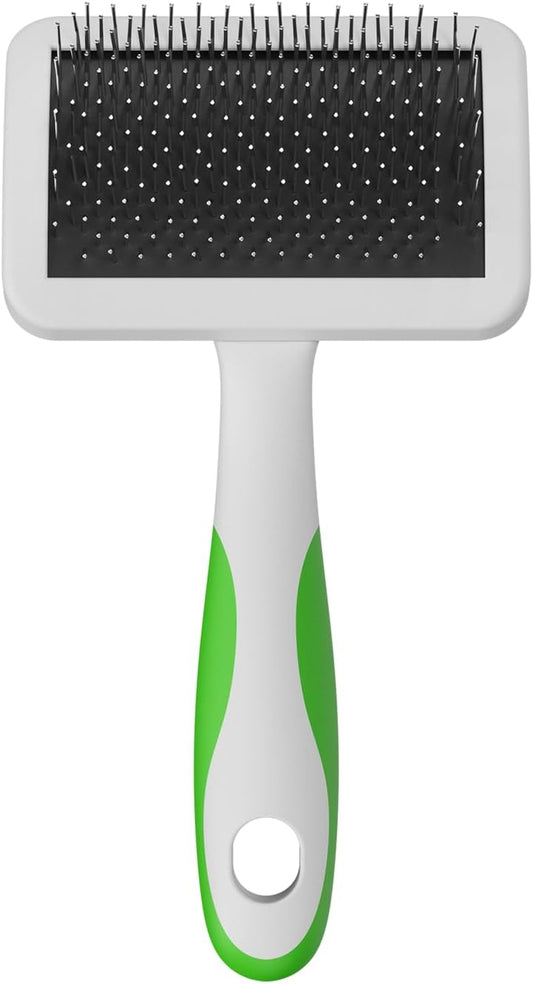 Andis 68565 Stainless-Steel Slicker Brush, Medium, Green