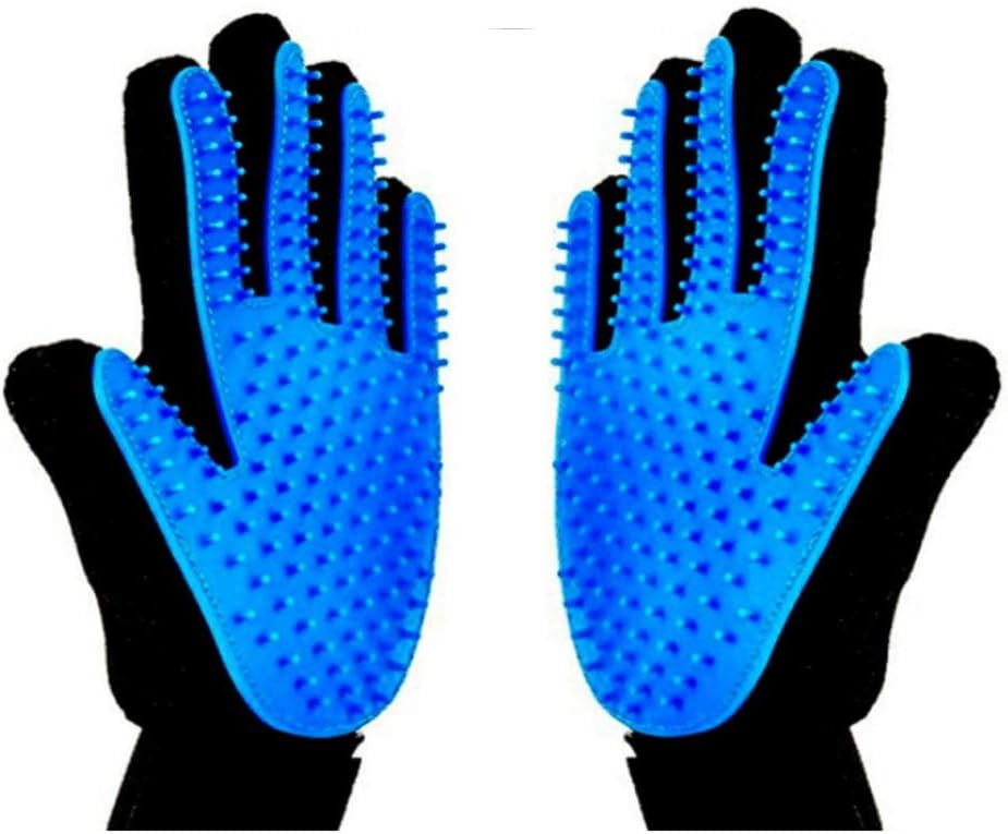 Pet Grooming Gloves 1 Pair Deshedding Mitt for Dogs Cats Bath Massage