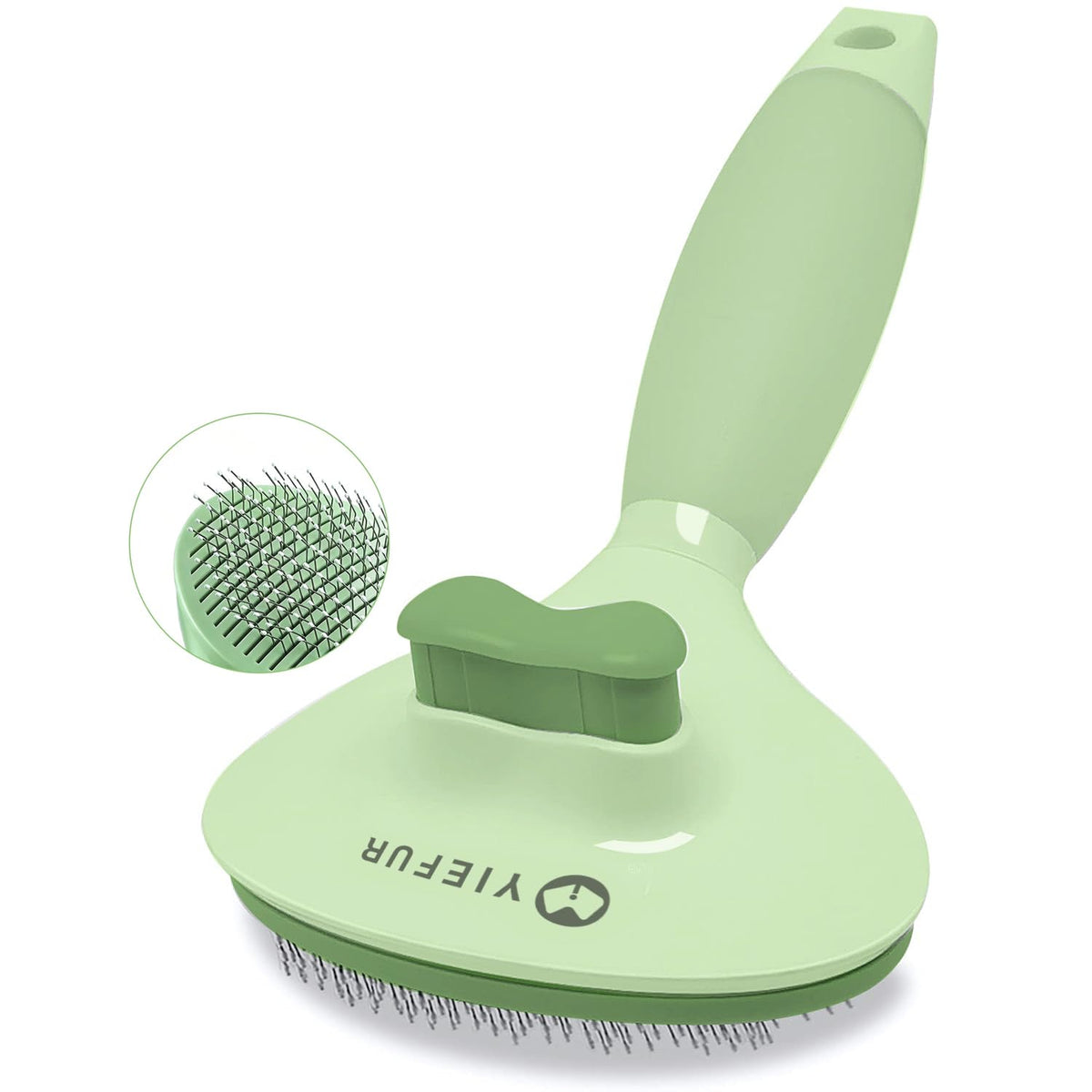 Cat Brush for Shedding, Self Cleaning Brush for Long & Short Hair Cats