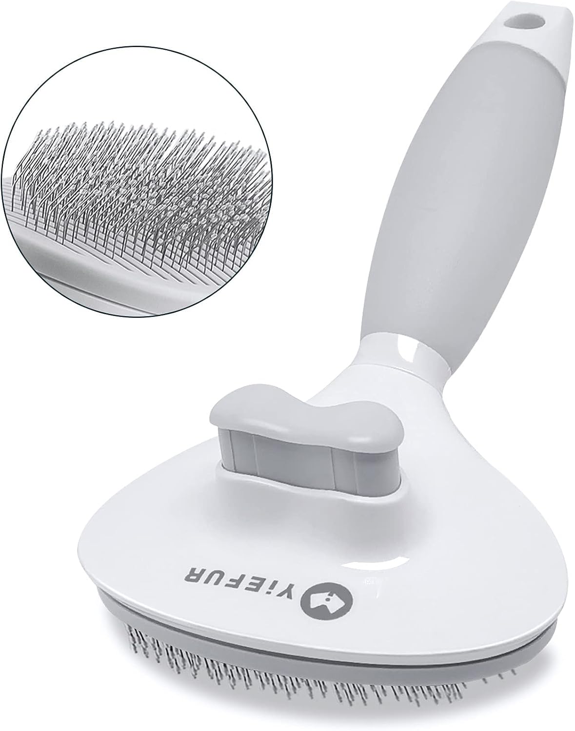 Cat Brush for Shedding, Self Cleaning Brush for Long & Short Hair Cats