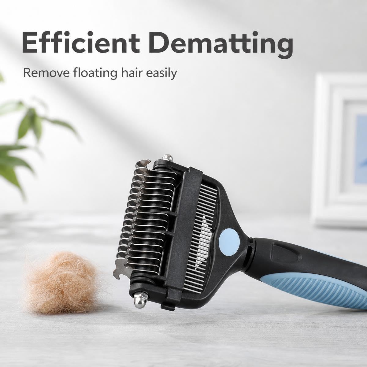 3-in-1 Pet Grooming Tool Dematting Comb Undercoat Rake Deshedding Brush
