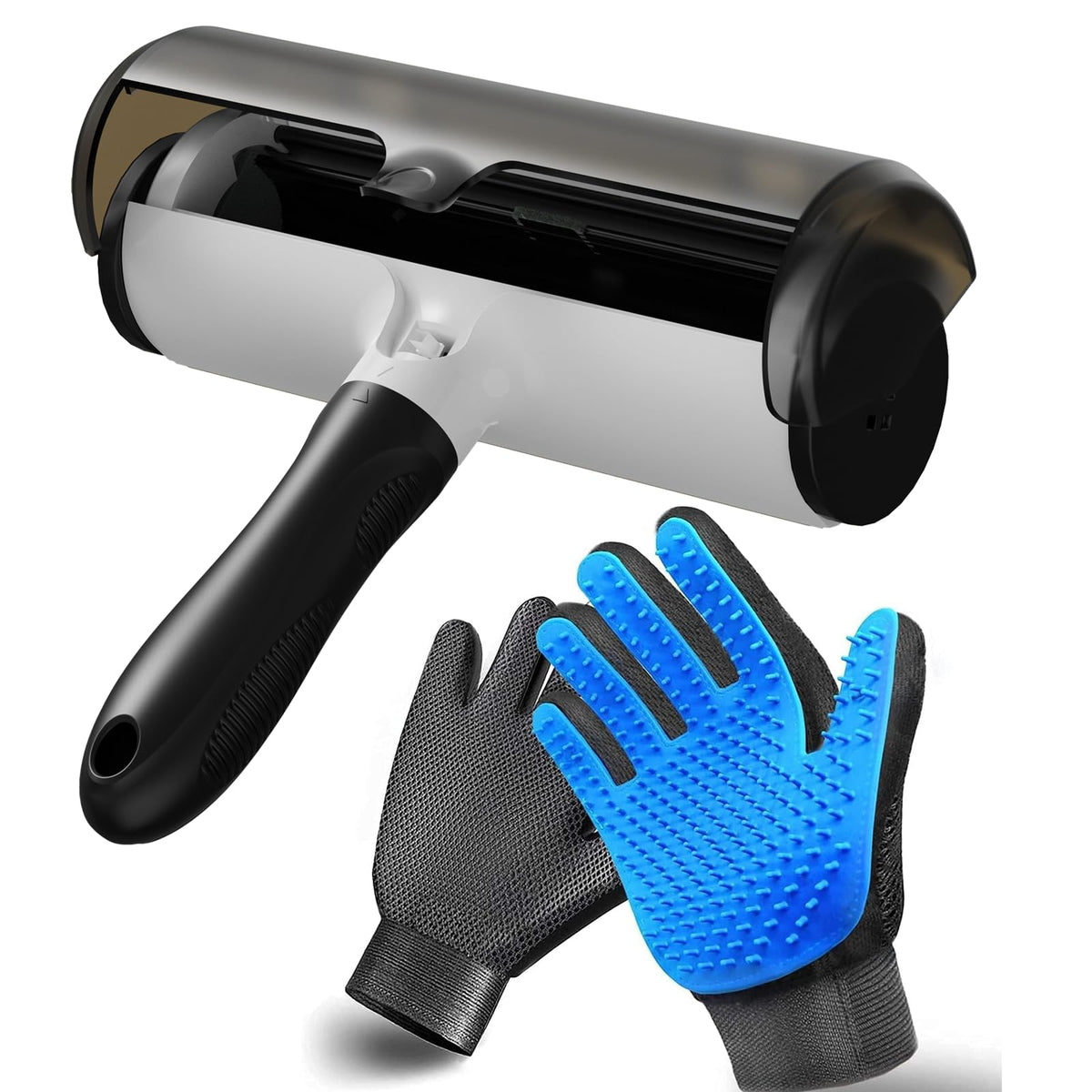 NVNAN 5-Piece Dog Grooming Brush Set with Grooming Gloves