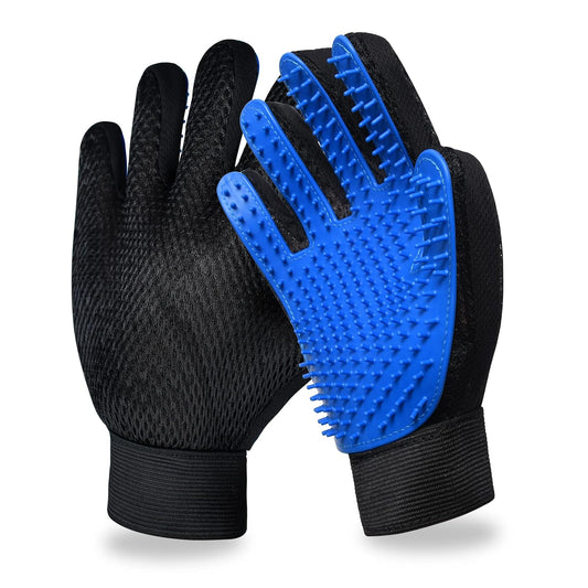 Cat Grooming Glove Brush 2-Pack, Pet Hair Remover Tool