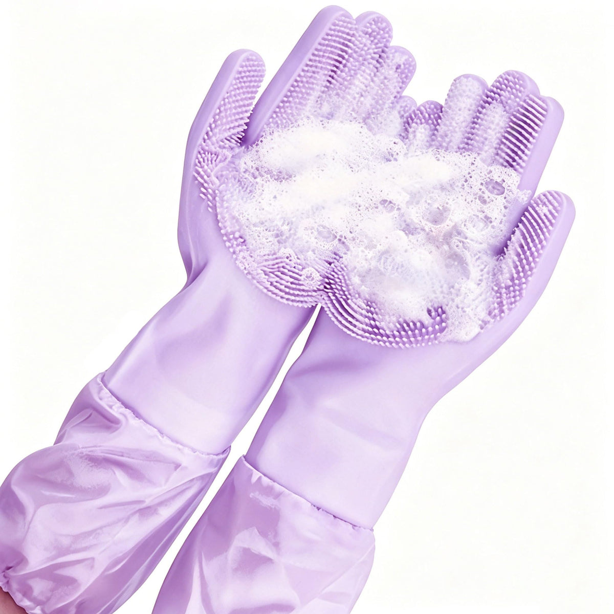 Long Sleeve Dog & Cat Washing Gloves, Pet Bathing Grooming Tool