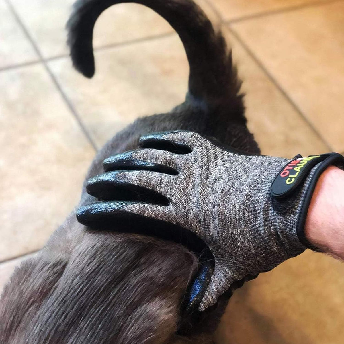 Pet Grooming Gloves for Dogs & Cats – Deshedding Brush and Bathing Mitt with Soft Silicone Tips - Removes Loose Hair, Dirt & Dander - Gentle Massage Grooming Tool - Adjustable Fit