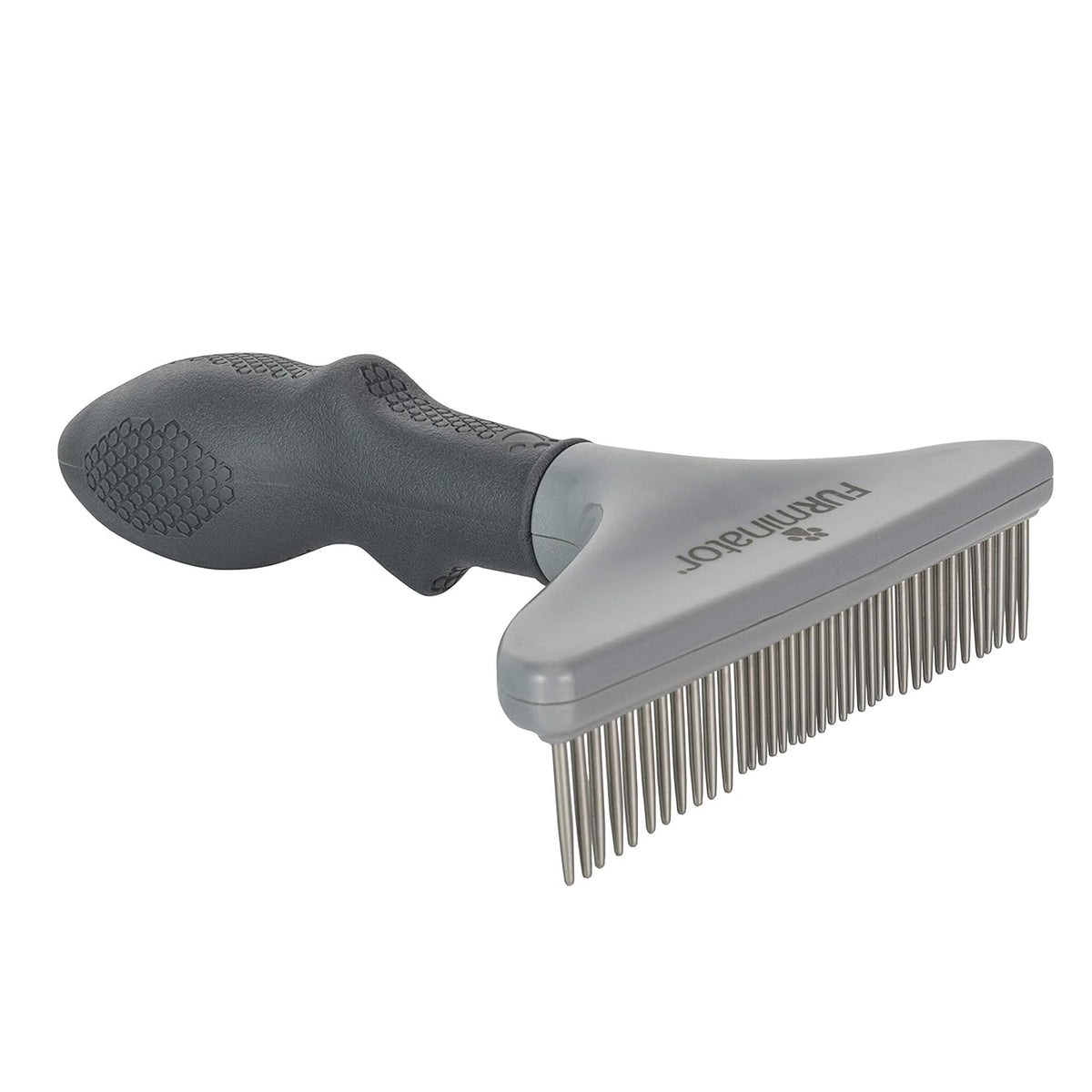 FURminator Grooming Rake Tool for Dogs & Cats With Thick Coats