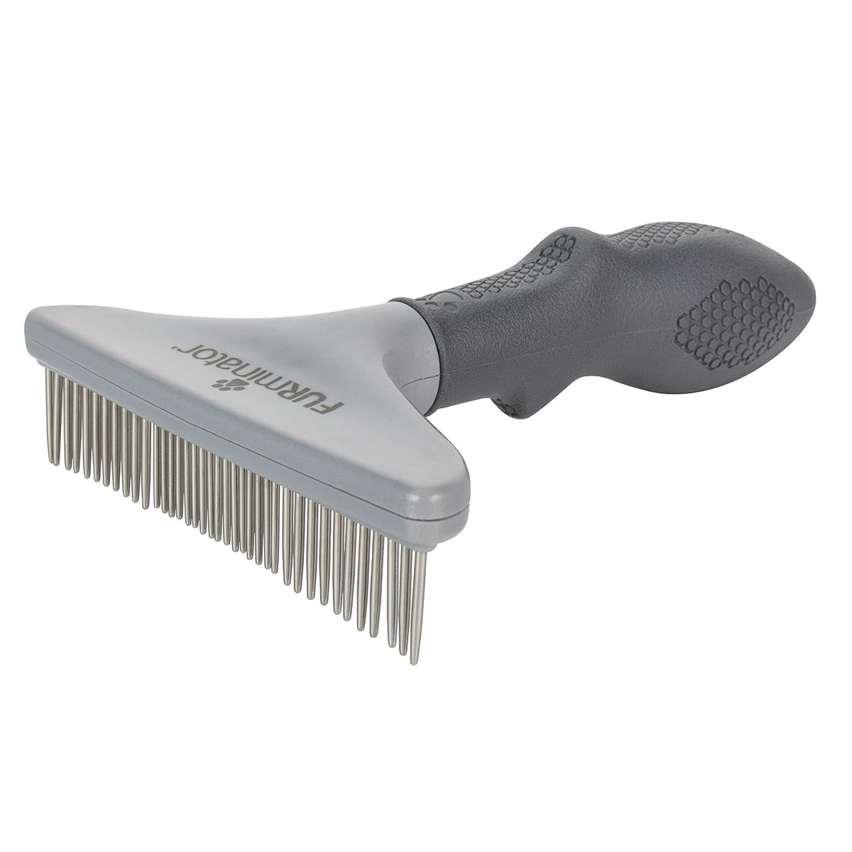 FURminator Grooming Rake Tool for Dogs & Cats With Thick Coats