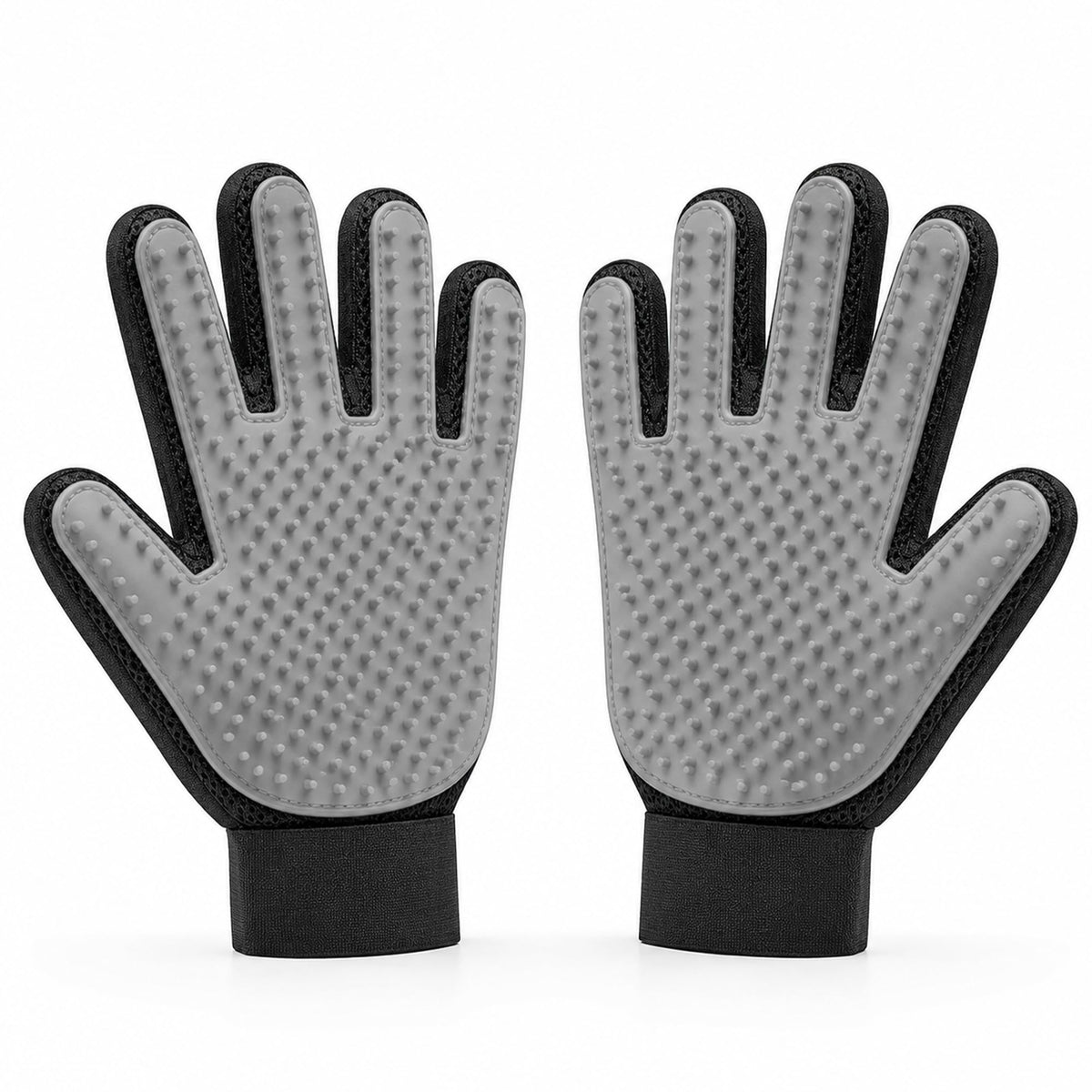 Pet Hair Removal Glove with Silicone Tips for Cat&Dog,1 Pair,Red