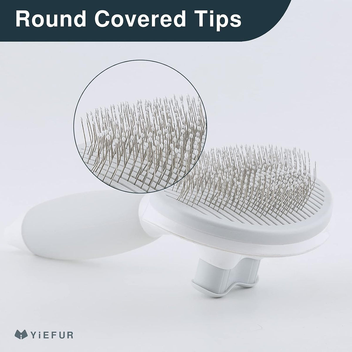 Cat Brush for Shedding, Self Cleaning Brush for Long & Short Hair Cats