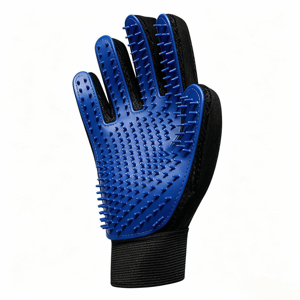 Pet Hair Remover, Pet Grooming Gloves for Dogs & Cats, Cat Grooming & Dog Bath Glove, Gentle Deshedding Brush Mitt for Long, Short or Curly Hair, Adjustable Five-Finger Massage Design,1 Pack