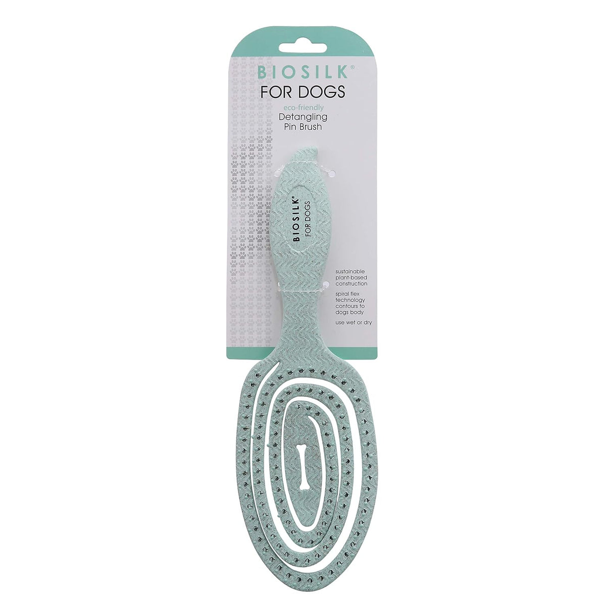 BioSilk for Pets Eco-Friendly Detangling Pin Brush for Dogs