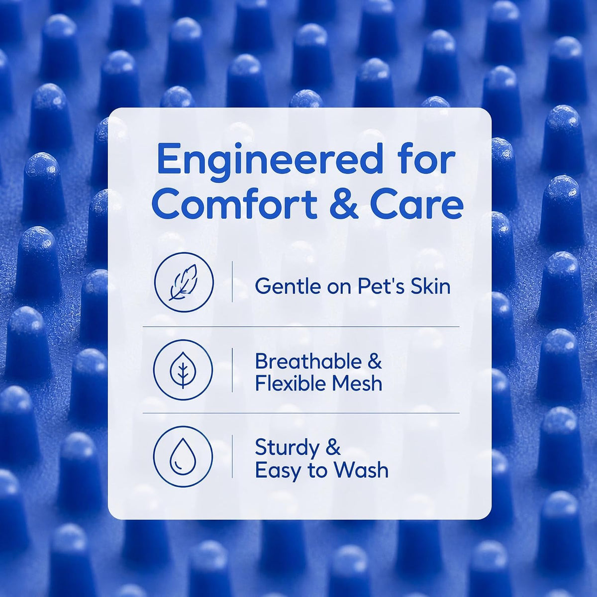 Pet Hair Remover, Pet Grooming Gloves for Dogs & Cats, Cat Grooming & Dog Bath Glove, Gentle Deshedding Brush Mitt for Long, Short or Curly Hair, Adjustable Five-Finger Massage Design,1 Pack