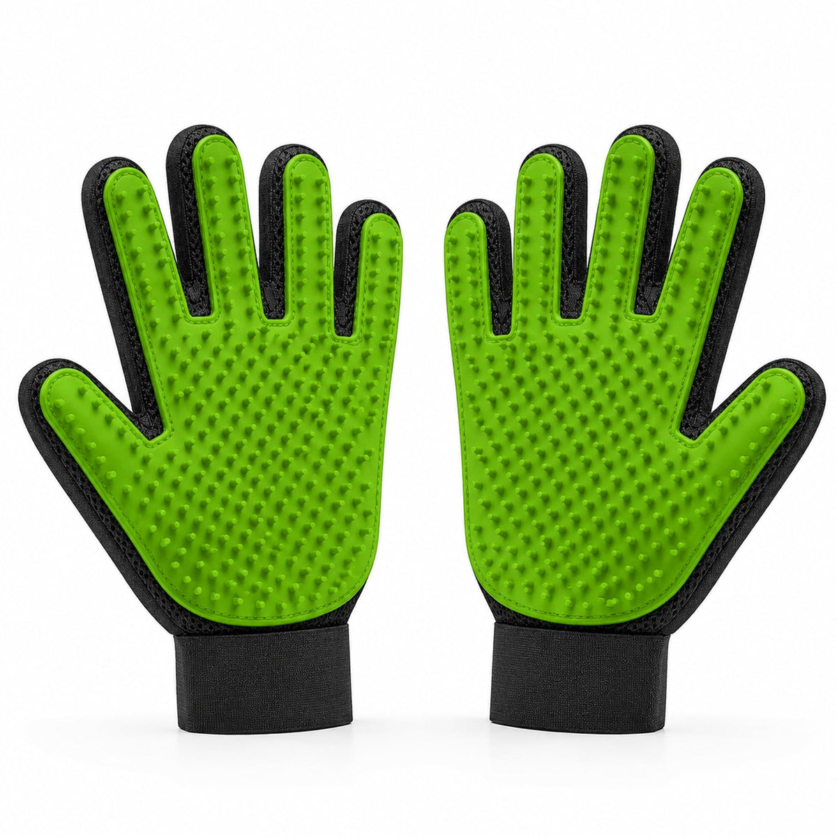 Pet Hair Removal Glove with Silicone Tips for Cat&Dog,1 Pair,Red