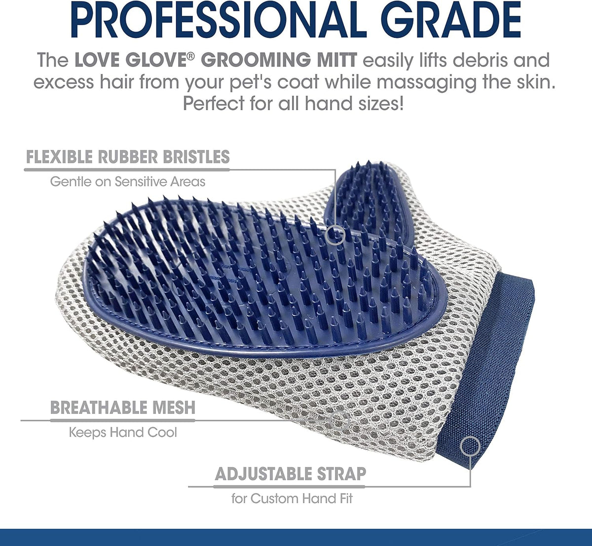 Four Paws Love Glove Dog Grooming Mitt